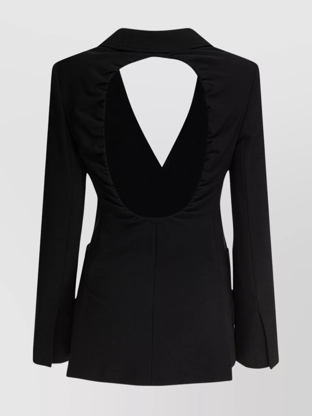 Max Mara Backless Jacket With Pockets And Lapel