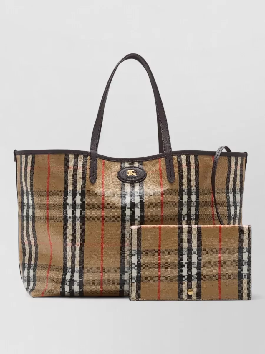 Burberry Highlands medium canvas shoulder bag