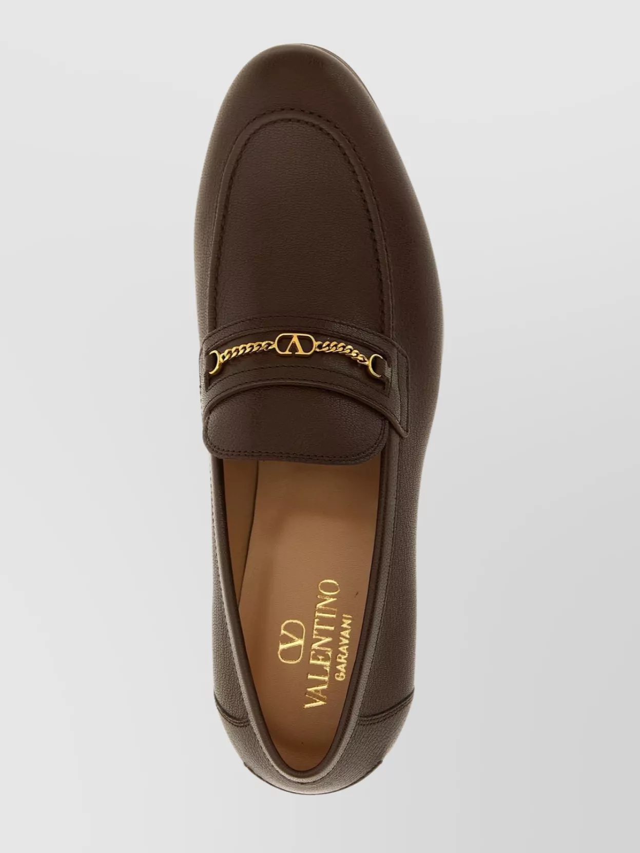 Valentino Garavani 'Vlogo Signature' Loafers Gold-Tone Chain