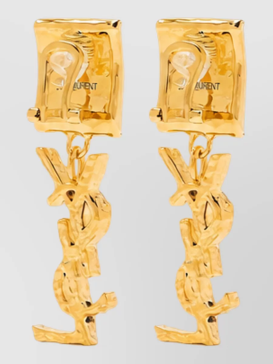 Saint Laurent Enamel Drop Earrings