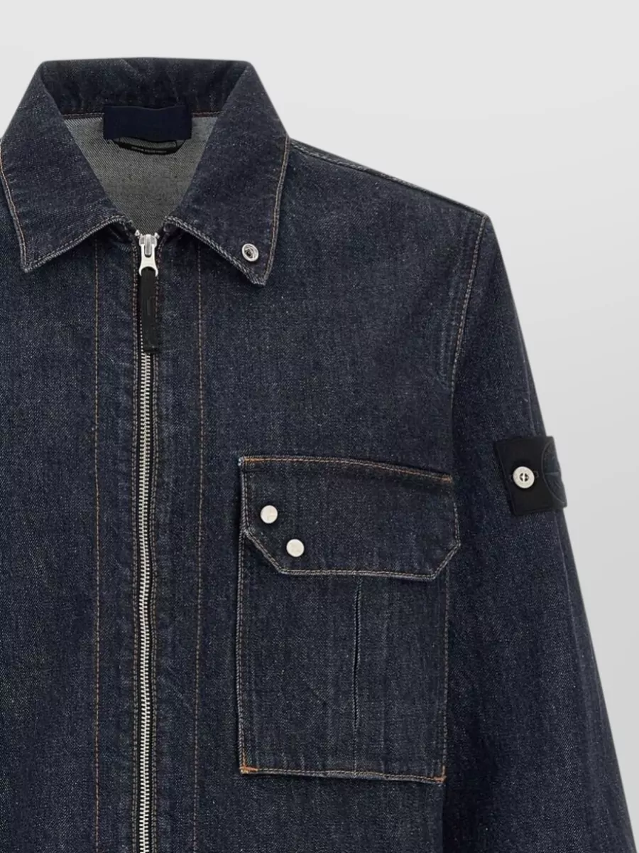 Stone Island Denim Overshirt Jacket