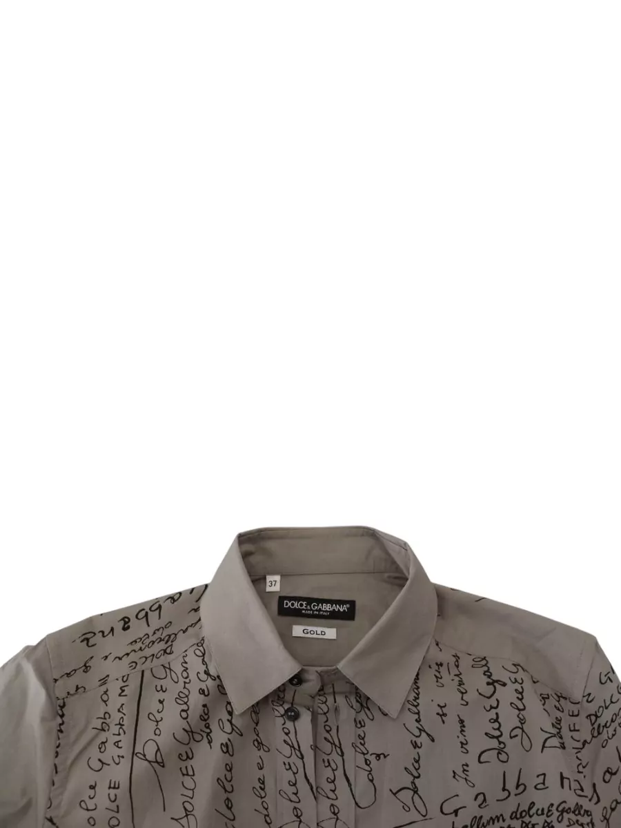 Dolce&Gabbana Cotton Printed Slim-Fit Shirt