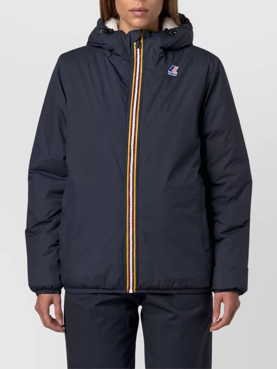 K-Way Hooded Puffer Parka Coat