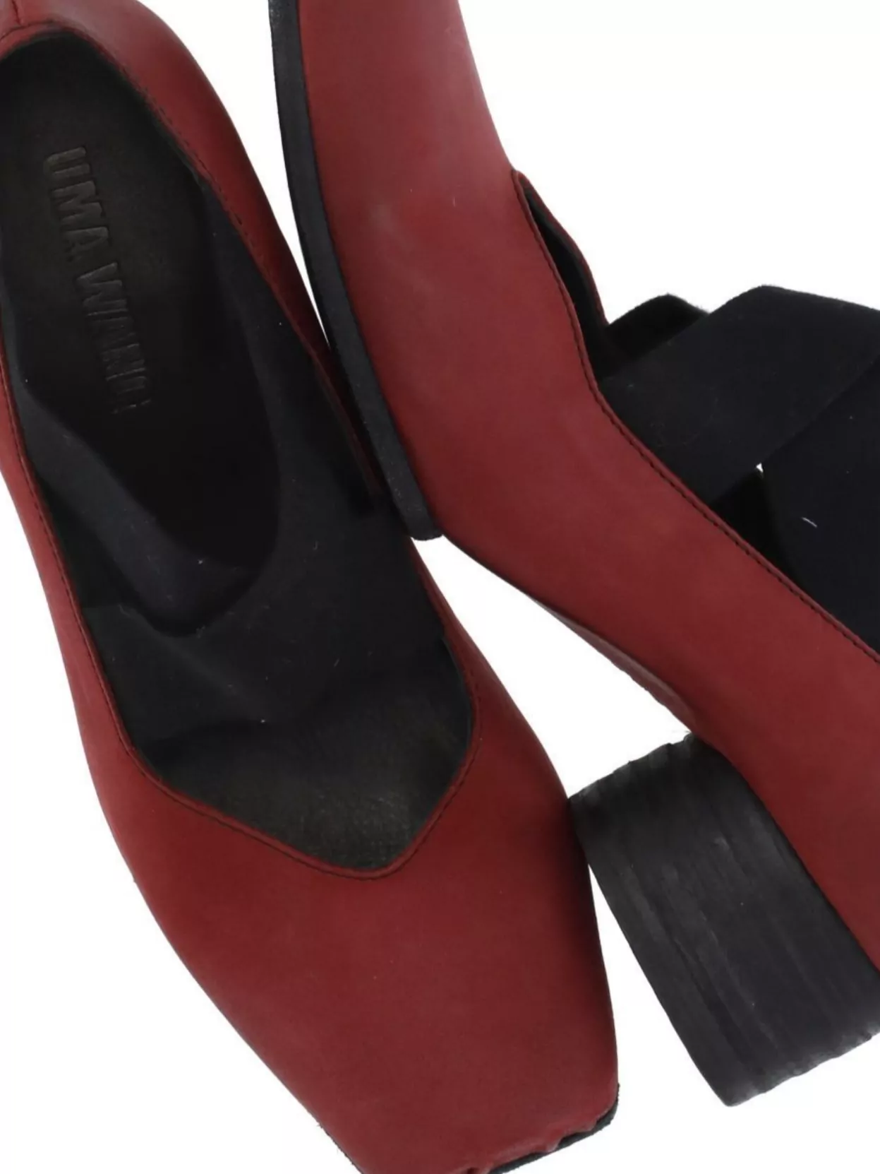 Uma Wang Block Heel Round Toe Pumps