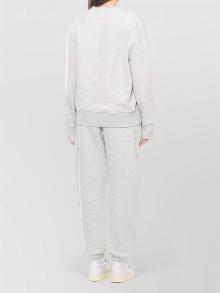 Autry Ribbed Trim Cotton Sweatshirt