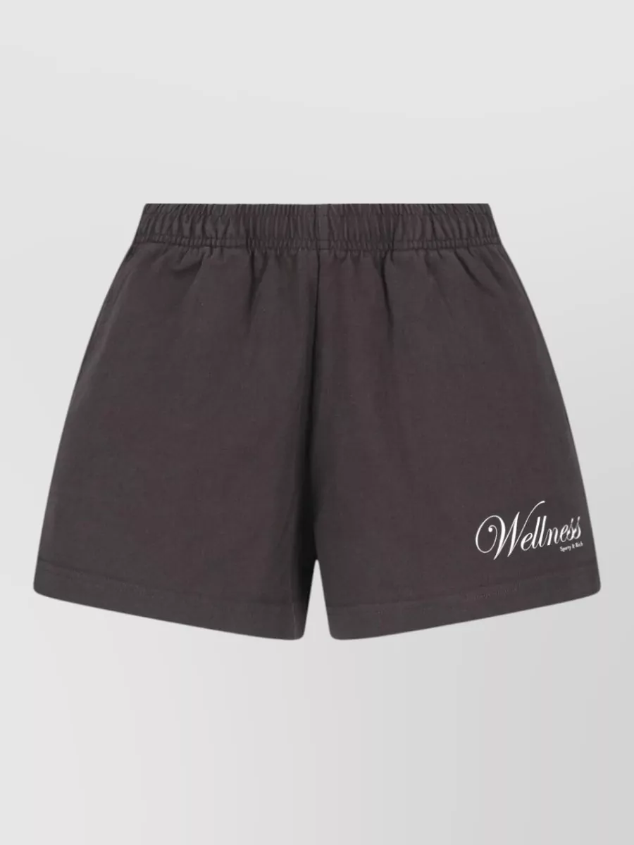 Sporty & Rich straight cotton knee-length shorts