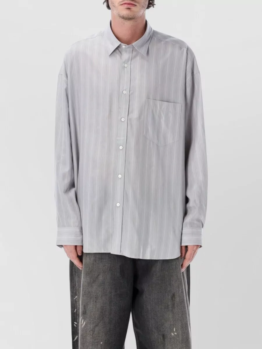 Acne Studios Striped relaxed-fit long-sleeve shirt
