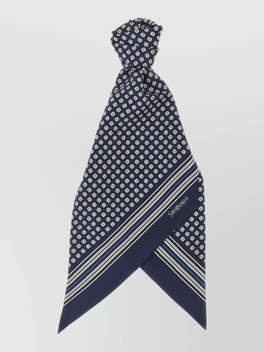 Saint Laurent silk twill lavallière scarf