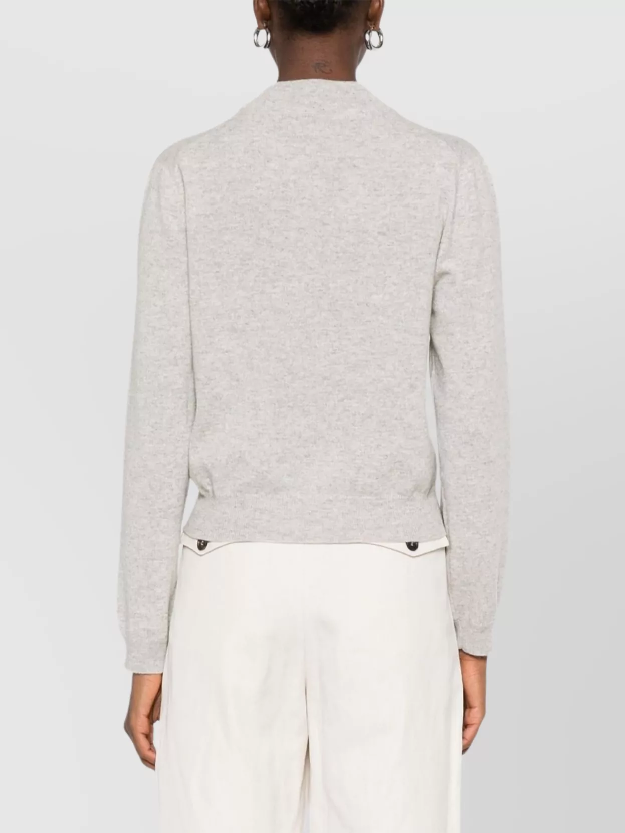Brunello Cucinelli Cashmere Crewneck Sweater Pocket Detail
