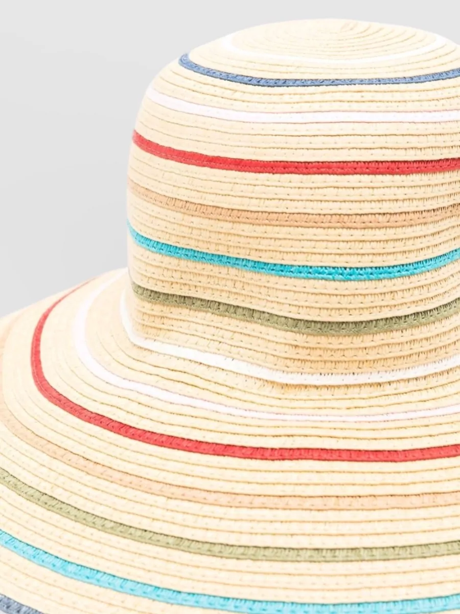Paul Smith Striped Raffia Sun Hat