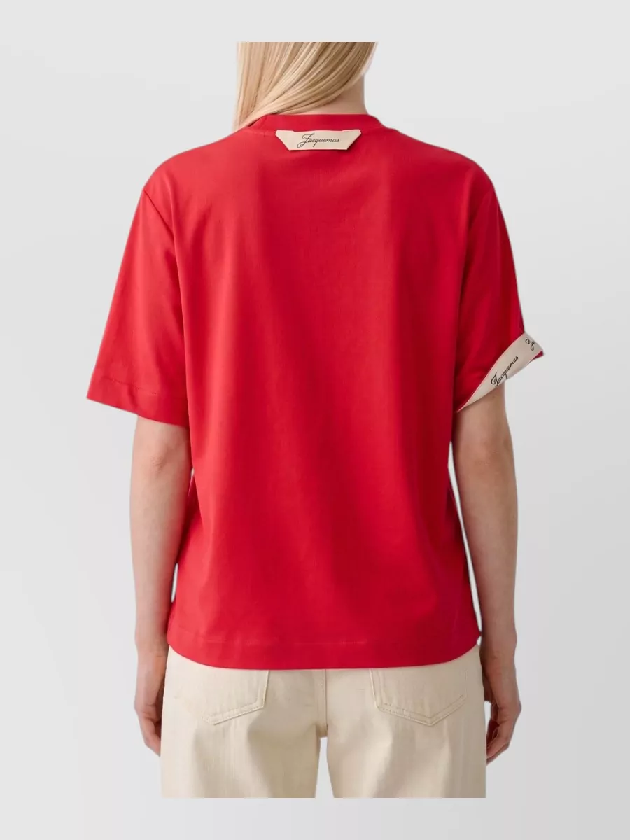 Jacquemus Ribbed Crew Neck Short-Sleeve T-Shirt