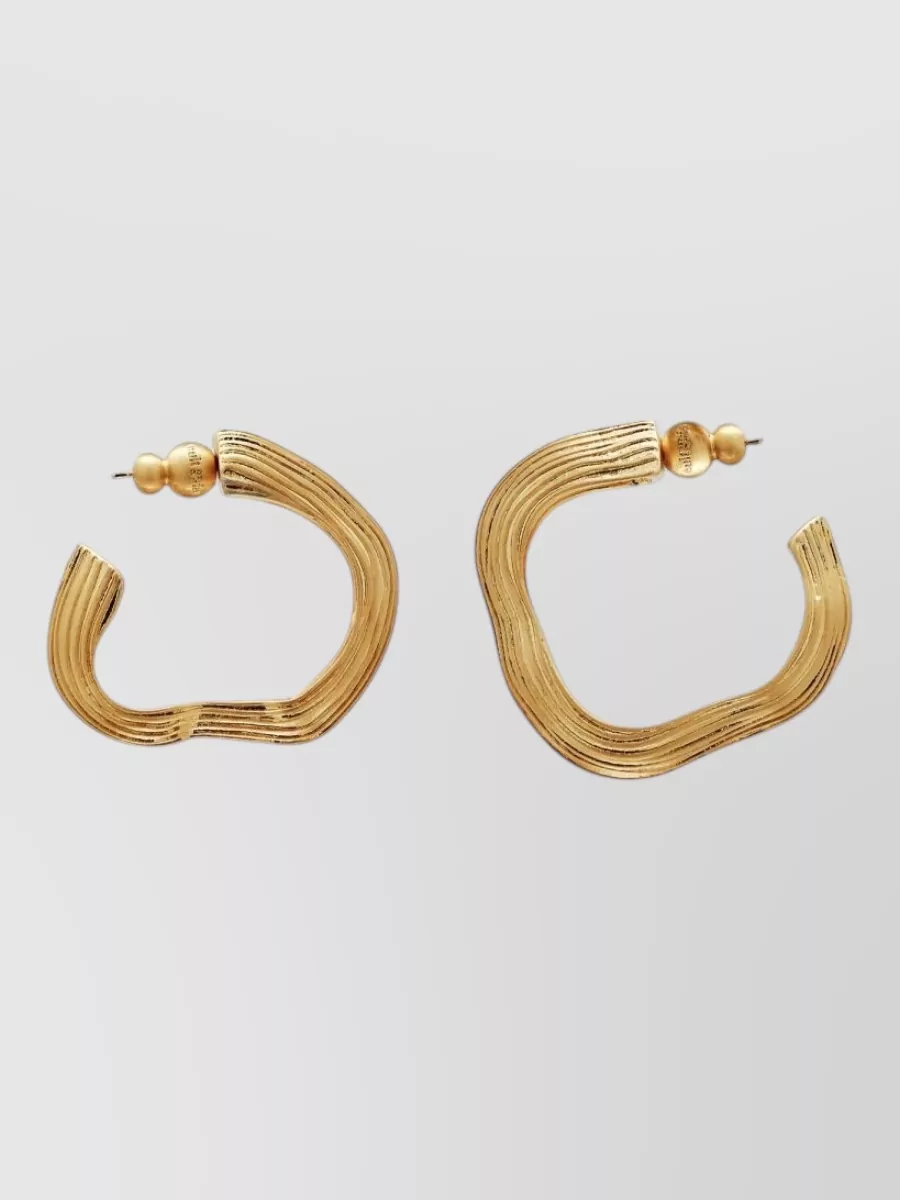 Cult Gaia brass-plated drop earrings