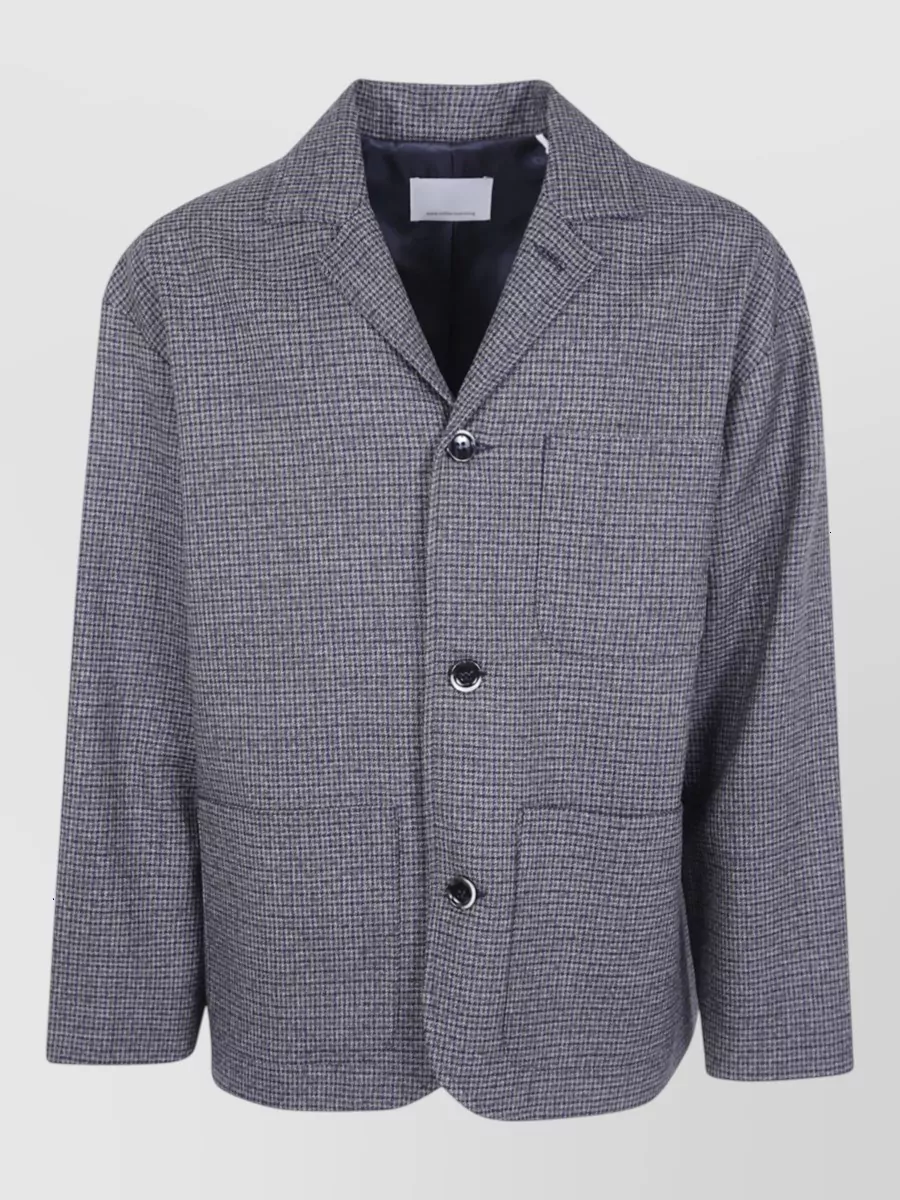 Nine In The Morning wool oversized single breasted coat