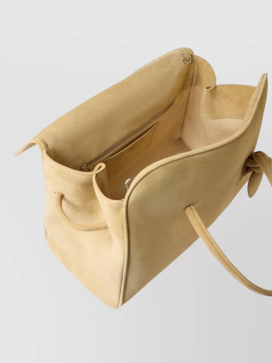 Jacquemus Suede Tote Bag Top Handle Shoulder Strap