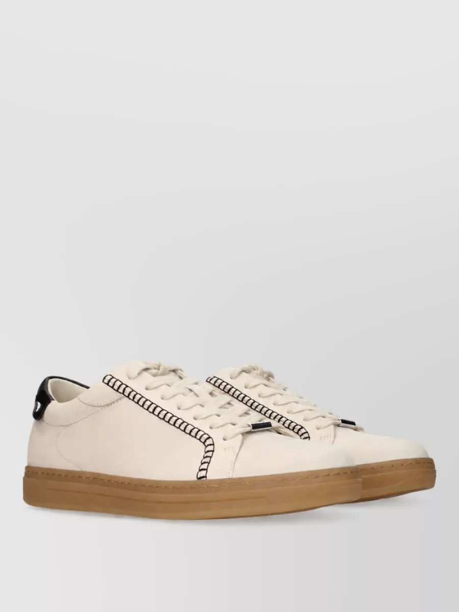 Jimmy Choo Suede Lace-Up Sneakers