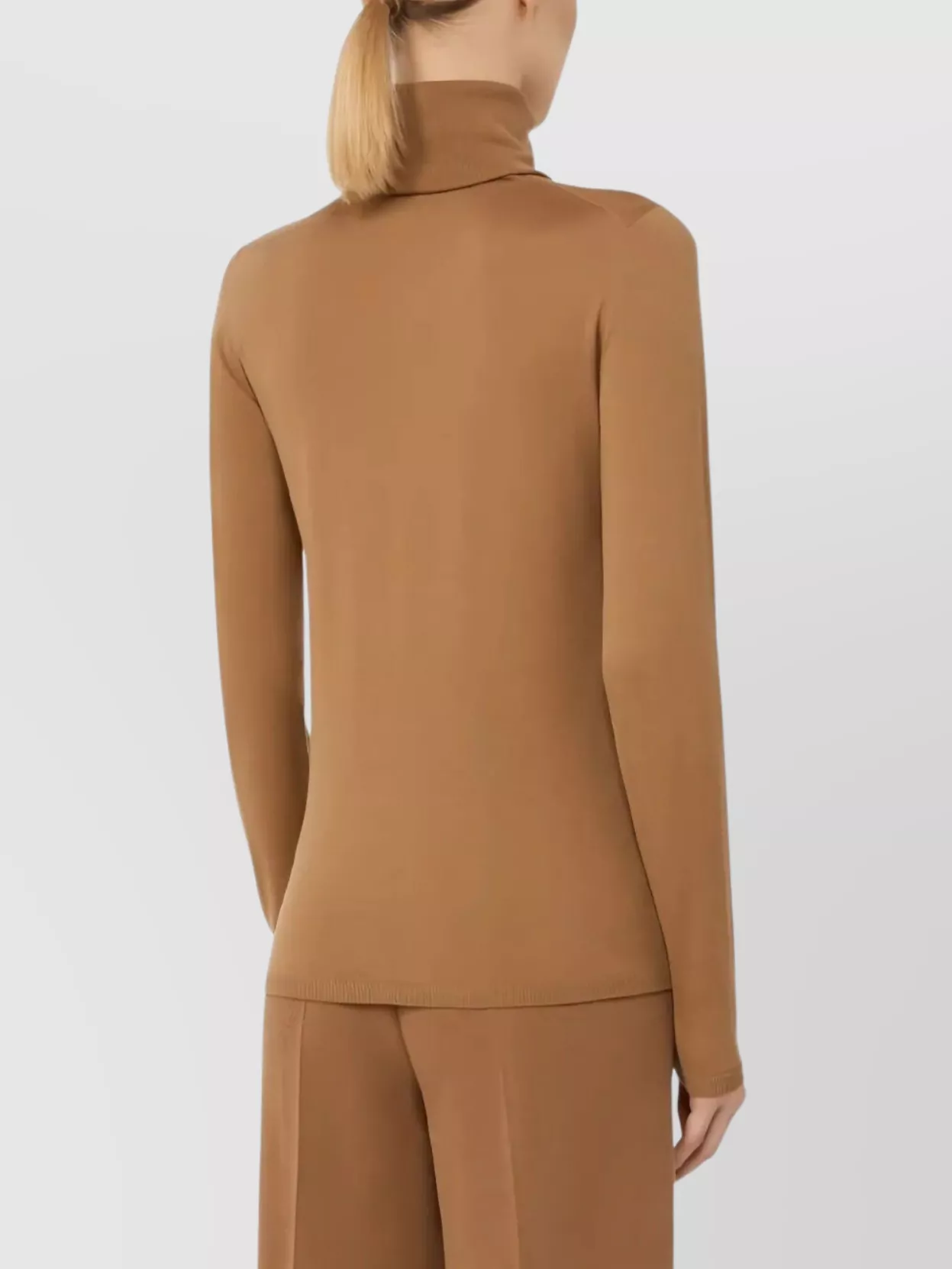 Max Mara Knit Turtleneck Long Sleeve Sweater