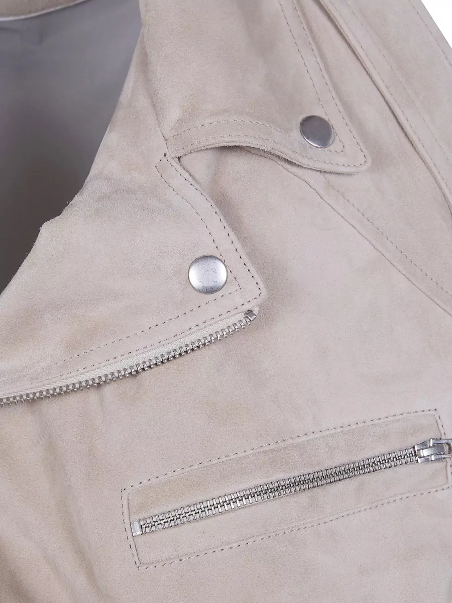 Drhope Suede Biker Jacket
