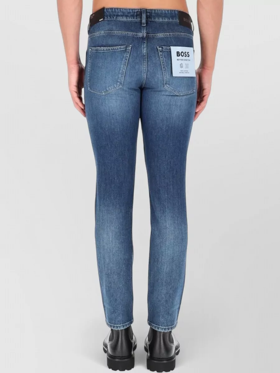 Boss Denim Jeans Faded Effect Five Pockets