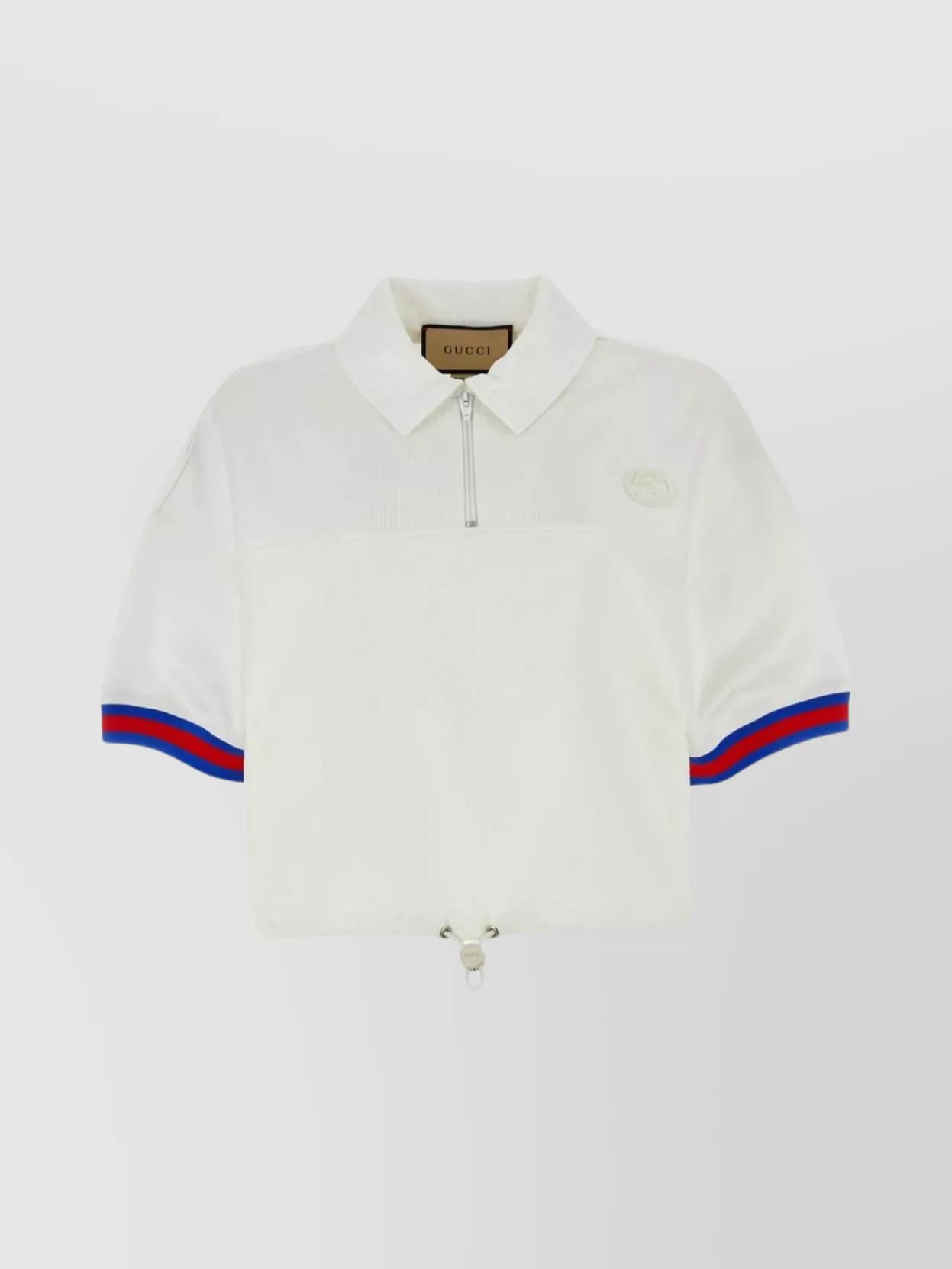 Shop Gucci Stretch Jersey And Cotton Polo Shirt