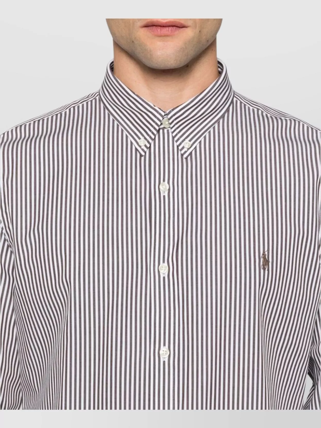 Ralph Lauren Striped Cotton Blend Shirt