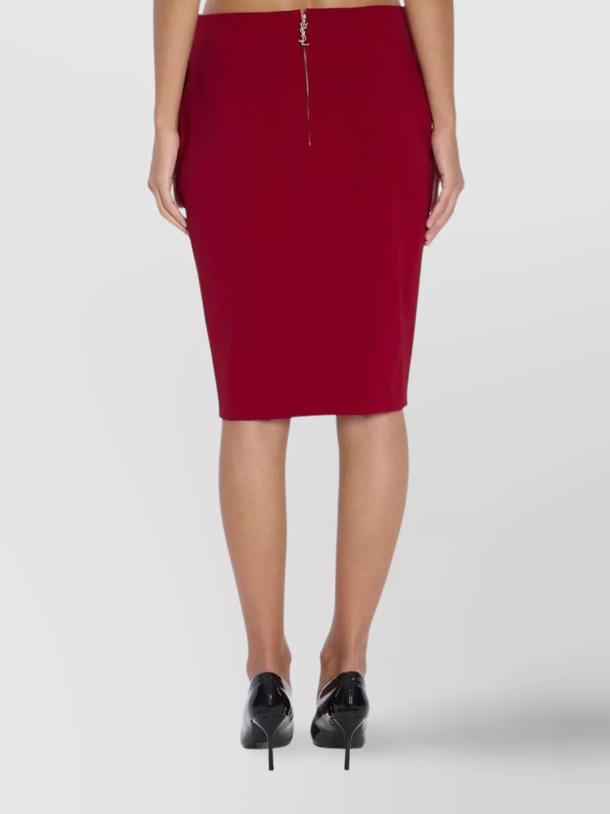 Saint Laurent Fitted Midi And Knee-Length Skirt
