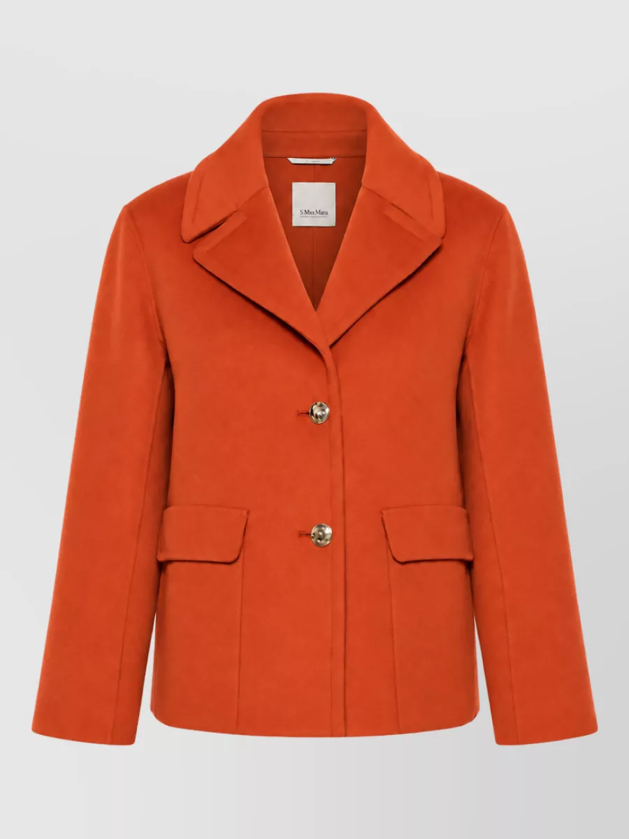 S Max Mara wool single-breasted coat
