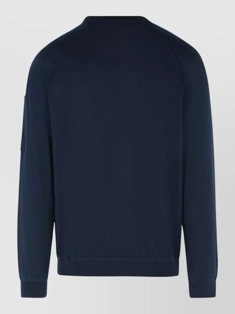 C.p. Company Cotton Ribbed Crewneck Sweater