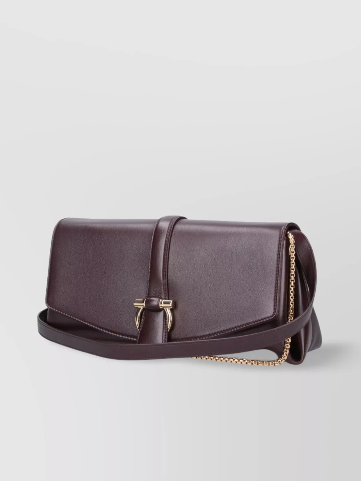 Ferragamo Chain Strap Rectangular Shape Fold-over Flap