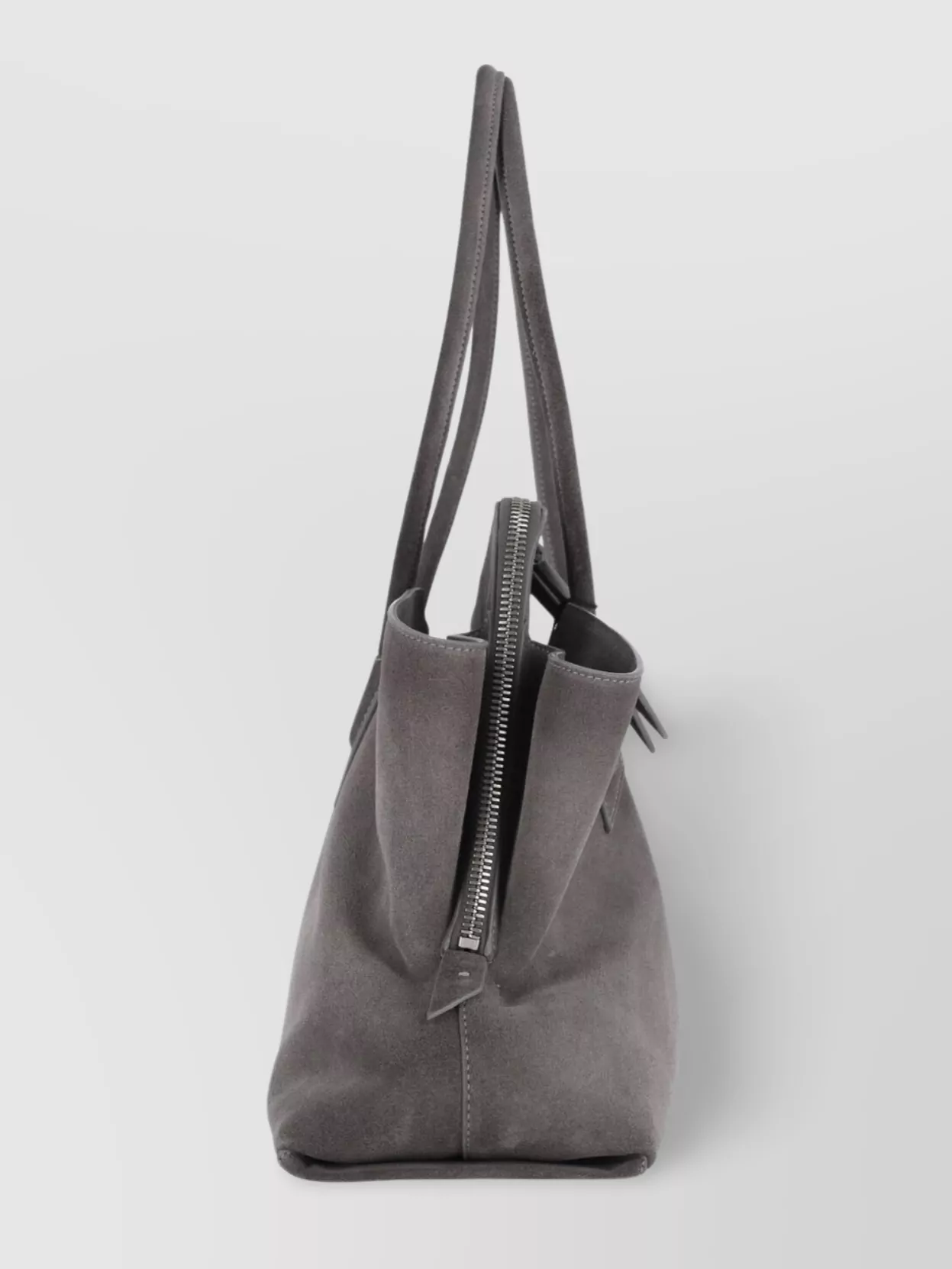 The Attico Suede Finish Double Handles Shoulder Bag