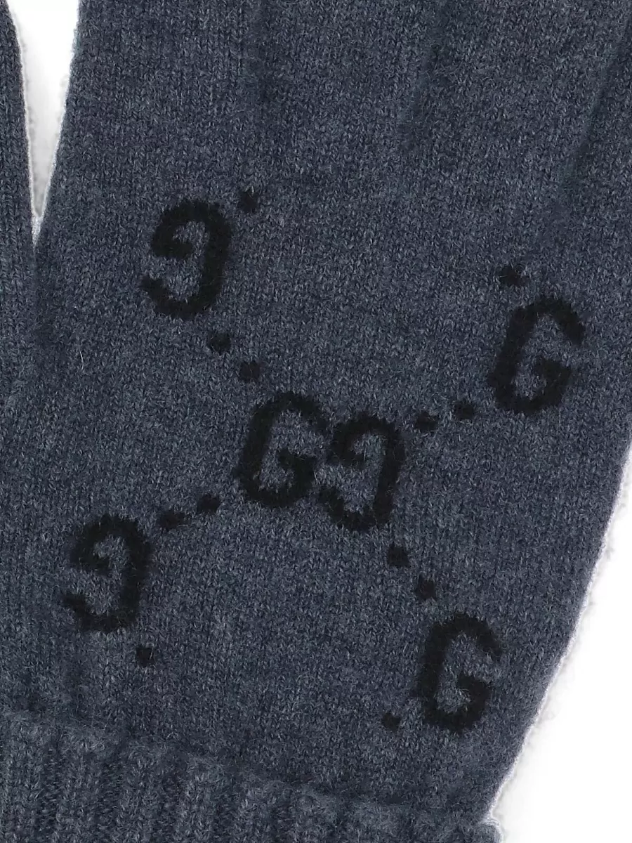 Gucci Knit Gloves Ribbed Cuffs Detail