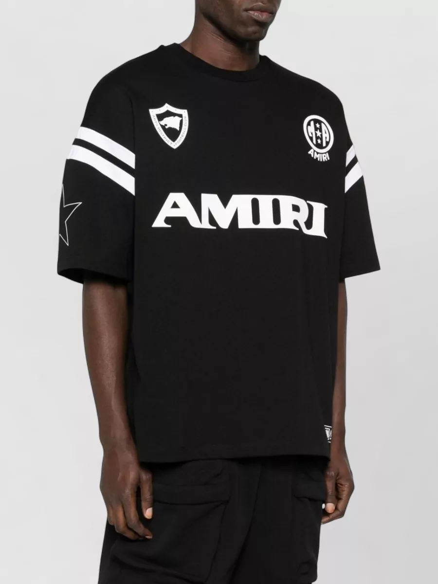 Amiri Crew Neck T Shirt Star Graphic Stripes