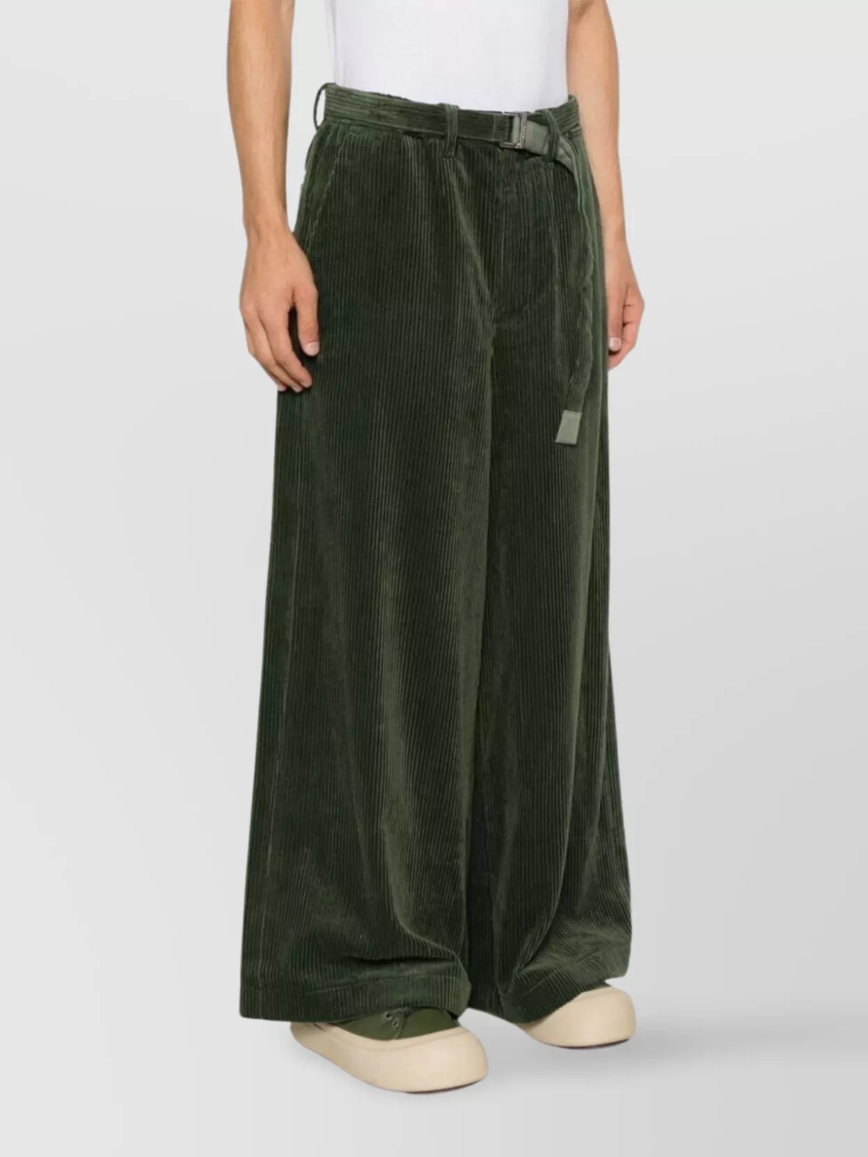 Sacai Wide Leg Corduroy Trousers