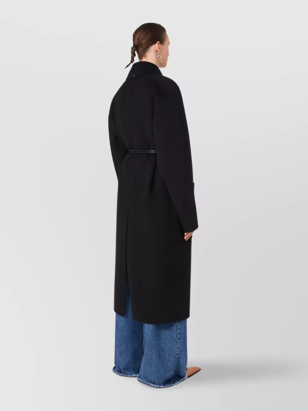 Sportmax Reversible Belted Robe Coat Pockets