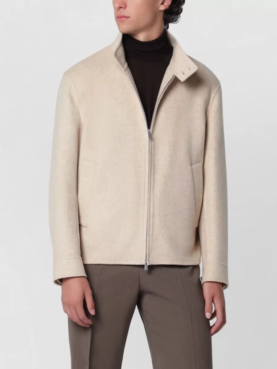 Lardini wool cashmere double-breasted jacket
