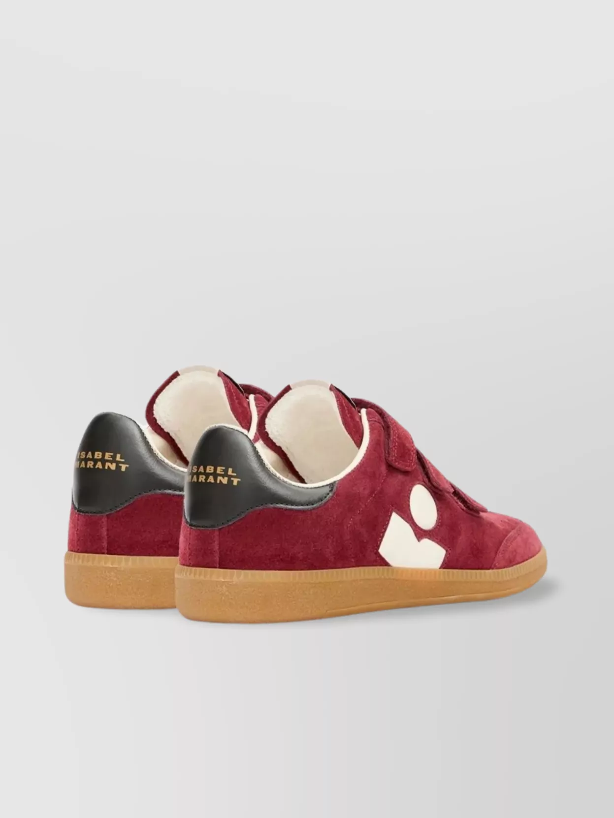 Isabel Marant Suede Rubber Sole Sneakers Contrast Heel