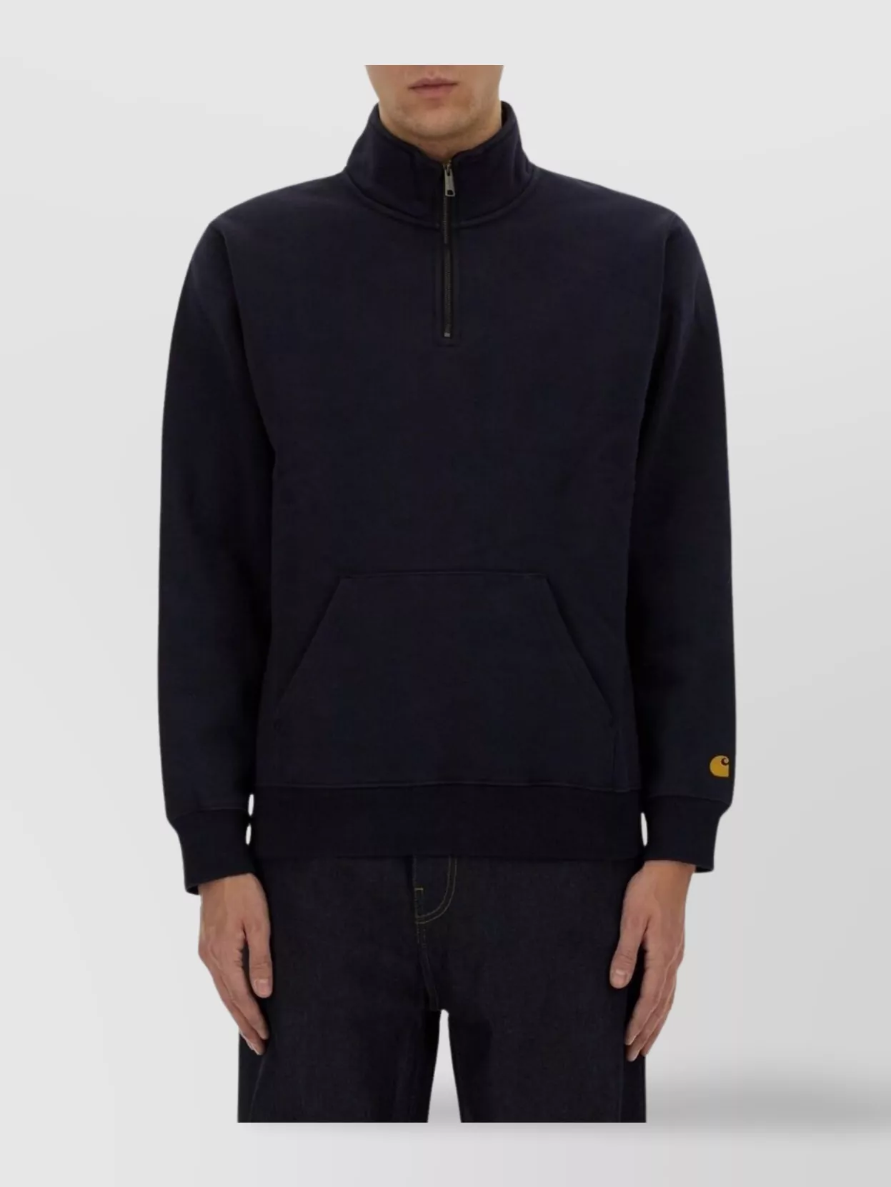 Carhartt Wip Half Zipper Sweatshirt Kangaroo Pocket