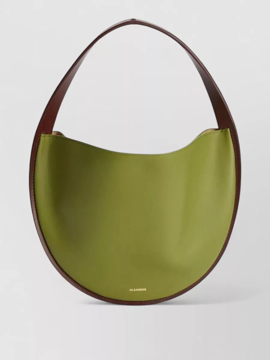 Jil Sander Pivot leather shoulder bag