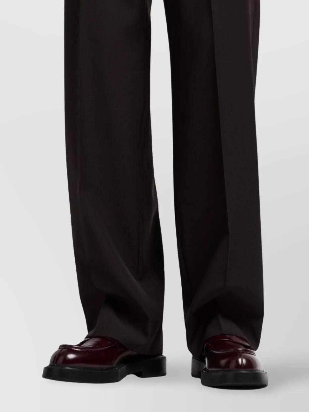 Emporio Armani Tailored Suit With Pleated Front Design