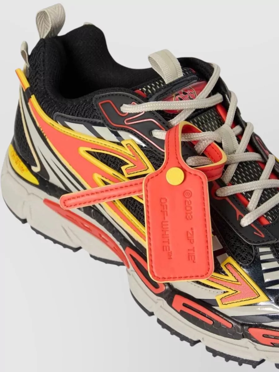 Off-White Mesh Low-Top Sneakers