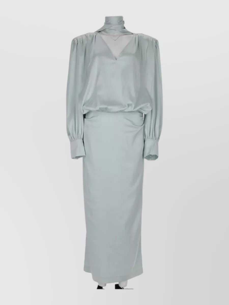 Rotate satin midi dress