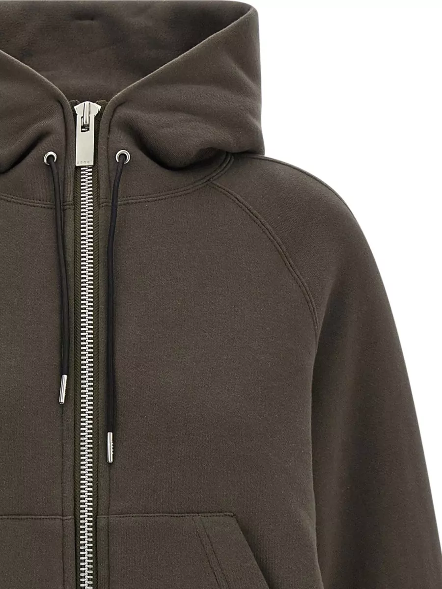 Sacai Cotton Zip-Up Hoodie