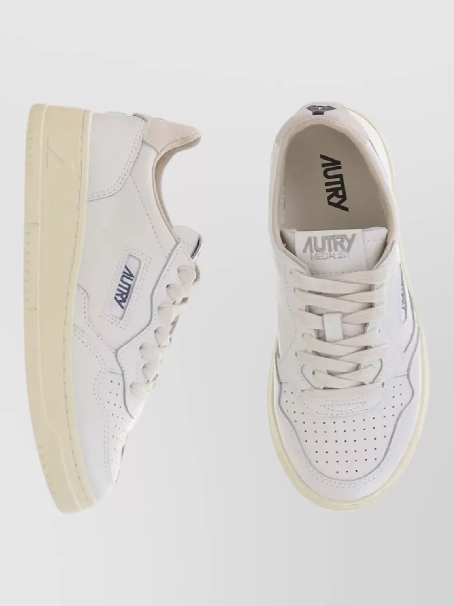 Autry Leather Low-Top Lace-Up Sneakers