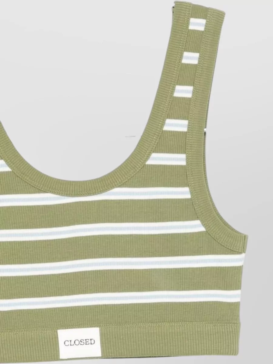 Closed Striped Bralette