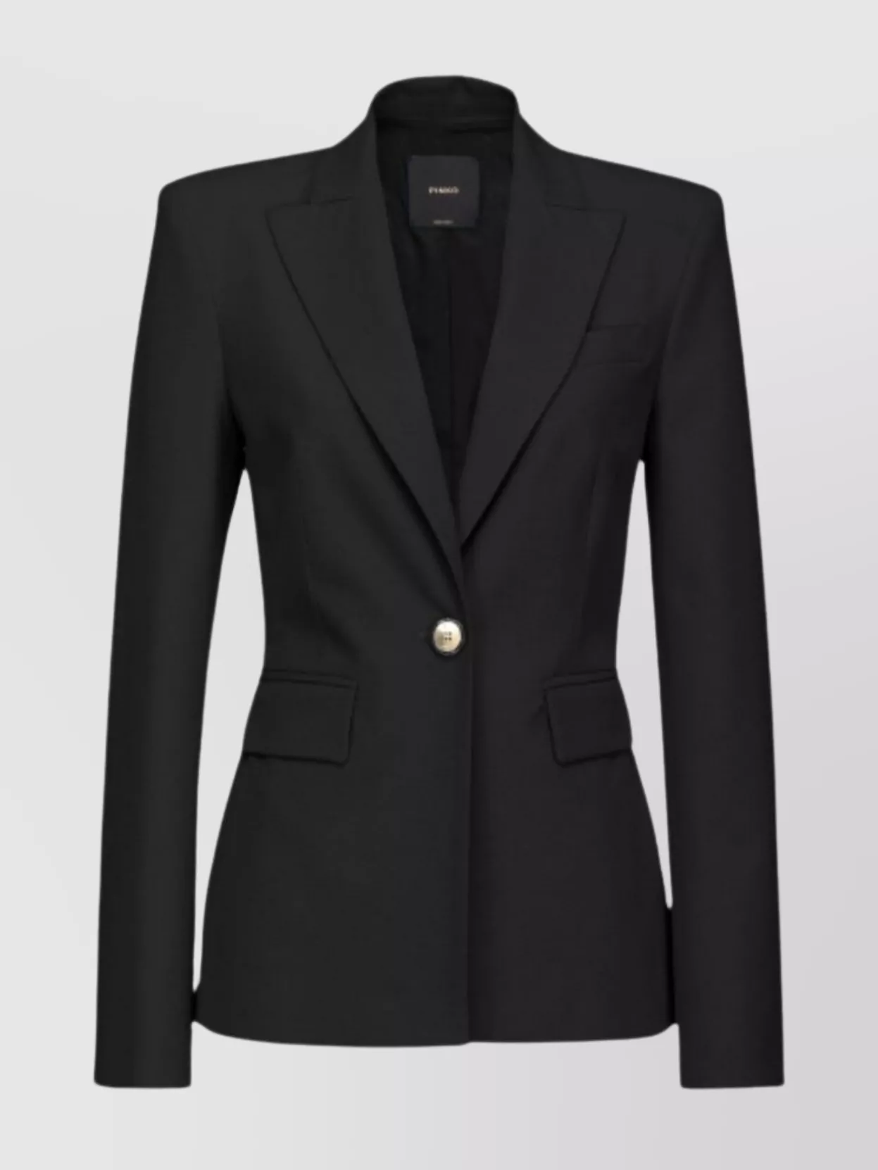 Pinko Flap Pockets Lapels Jacket For In Black