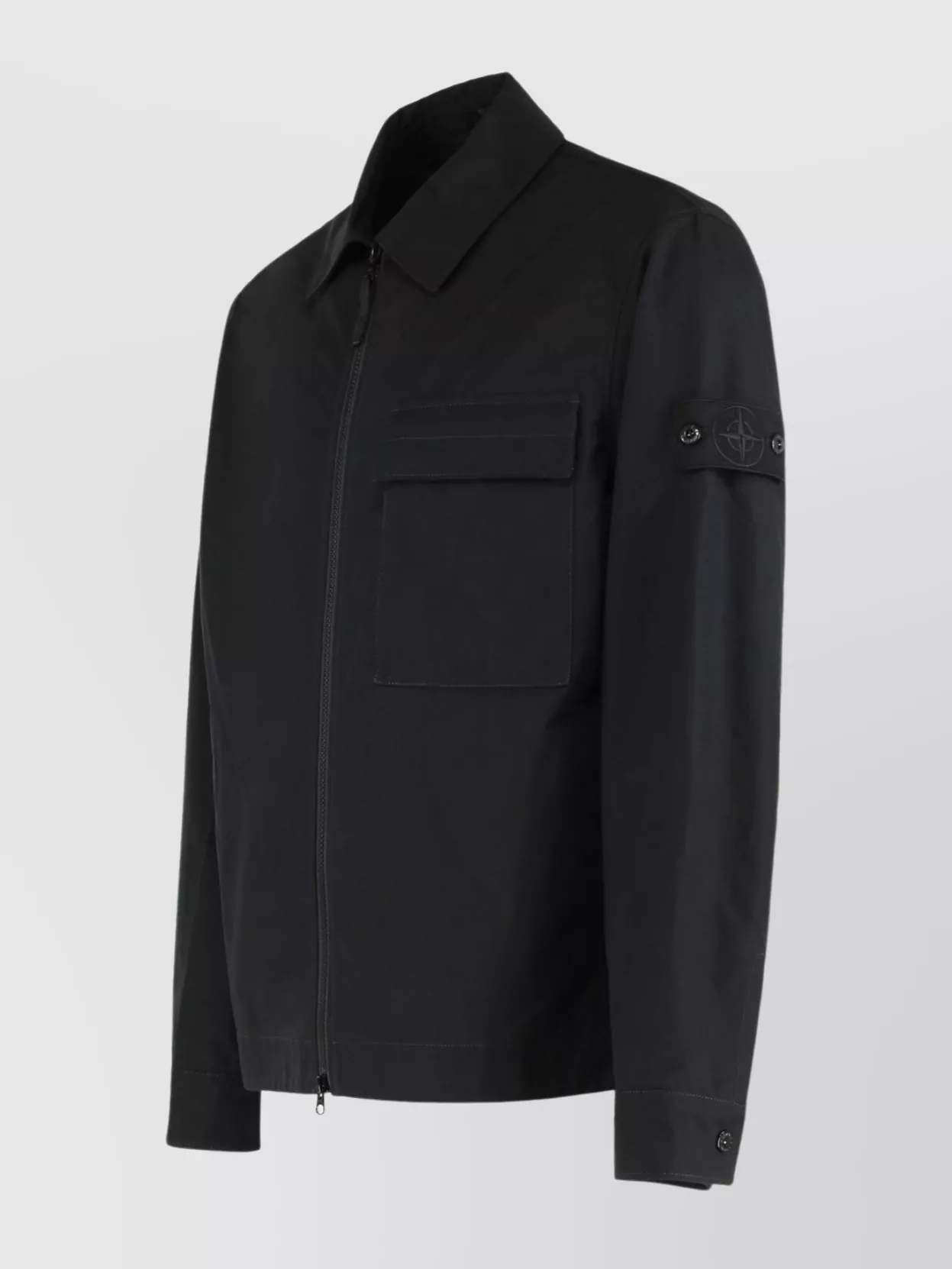 Stone Island Organic Cotton Overshirt Multiple Pockets