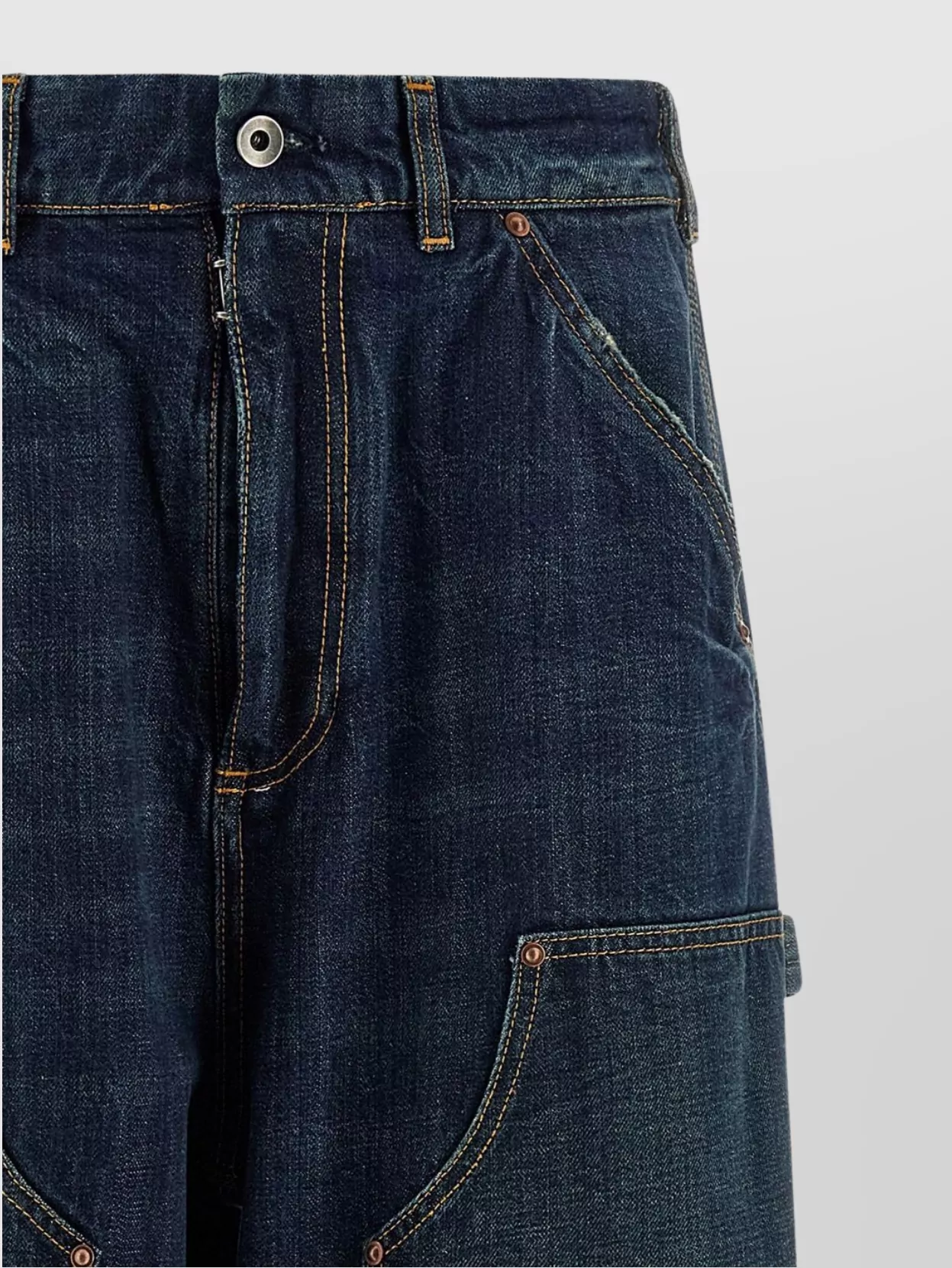 Maison Margiela Comfortable Wide Leg Work Jeans