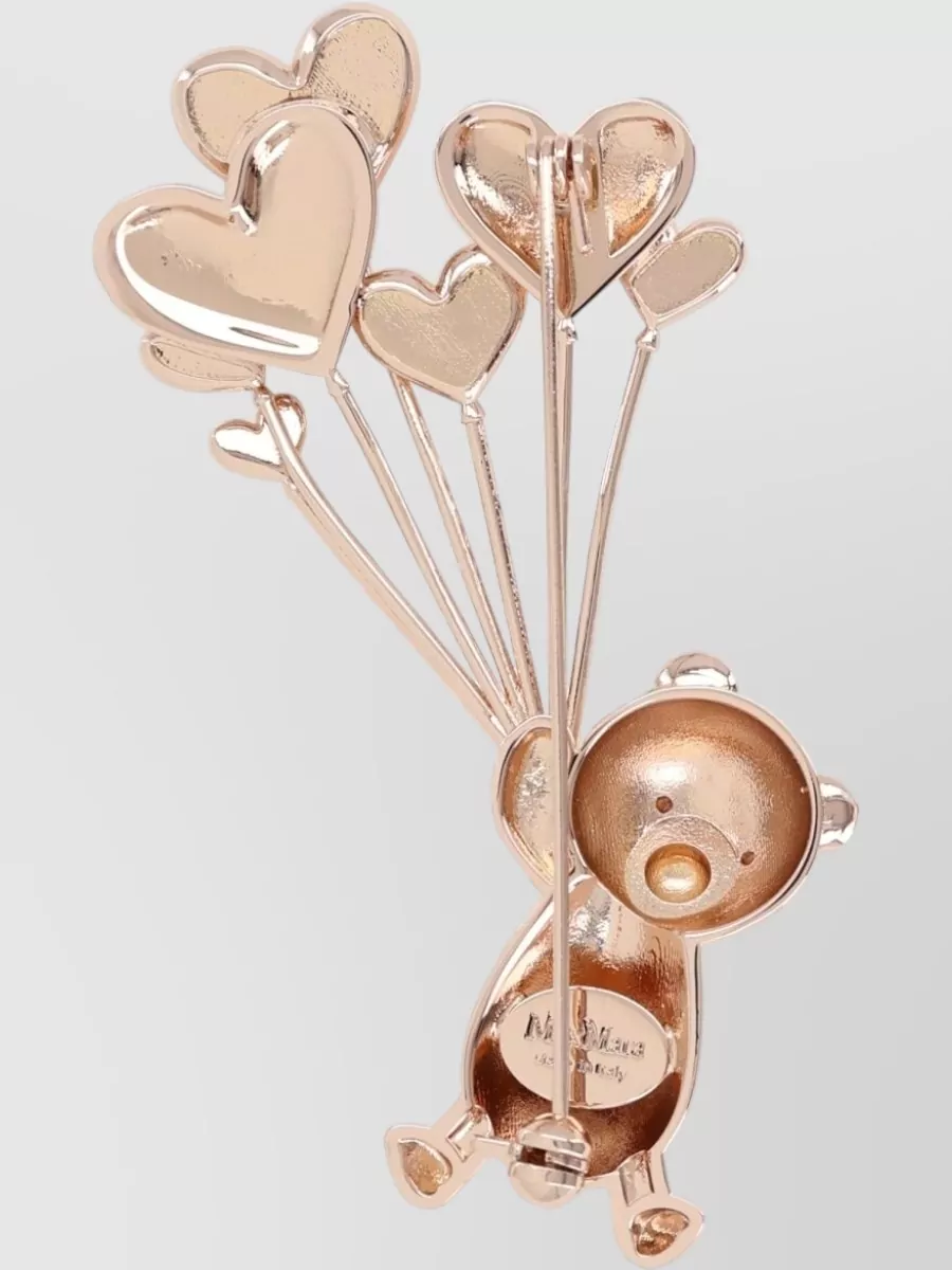 Max Mara rhinestone brooch