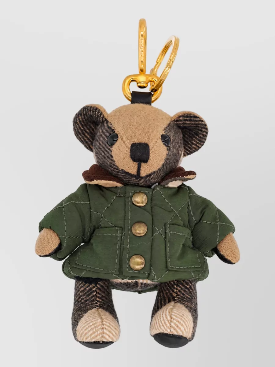 Burberry cashmere charm keyring