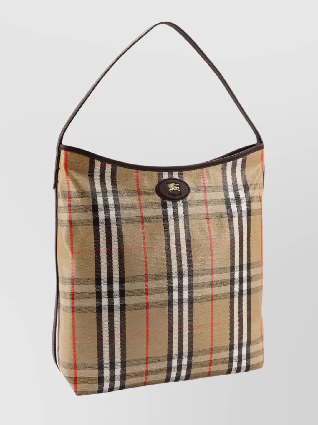 Burberry Highlands Canvas Shoulder Bag