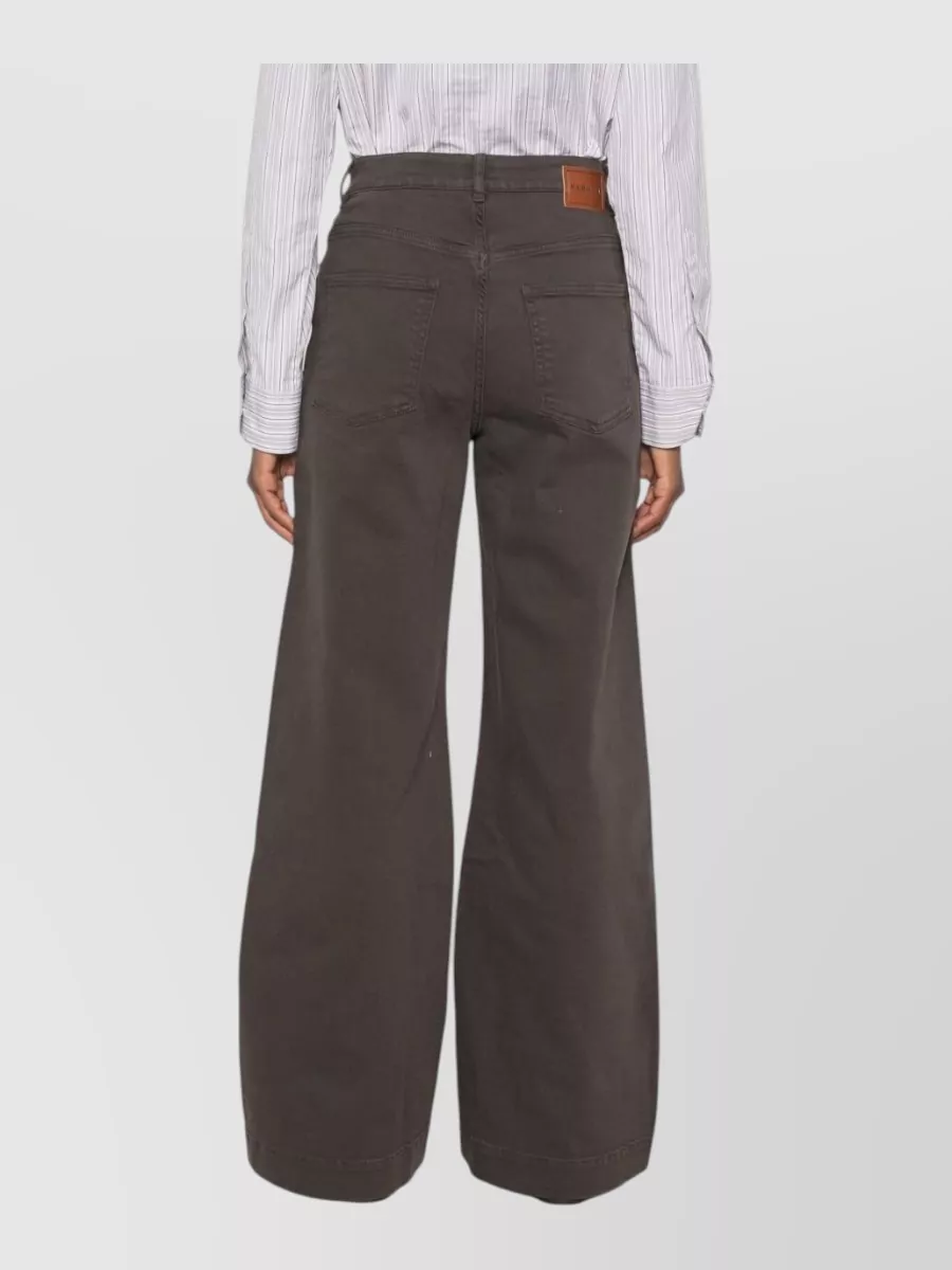 Parosh Wide-Leg Denim Jeans